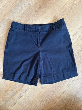 Talbots Navy Tailored Bermuda Shorts